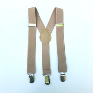 Baby Toddler Children Boys & Girls Plain Y-Back Elastic Suspenders - Picture 1 of 3