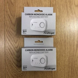 2X FireAngel FA6813-EU Battery Carbon Monoxide Alarm FA6813 new/free post - Picture 1 of 3