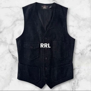 Close To Rrl Engineer Wool Vest Gilet Kimura Takuya Black - Picture 1 of 9