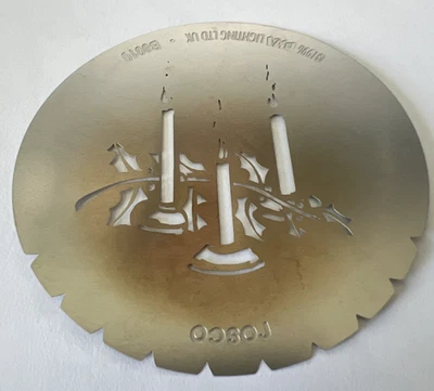 Rosco DHA Iluminación Metal Gobo Plantilla B8010 Velas con Acebo Talla B Foto 1 de 3