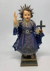 Vintage Dept 56 Infant Of Prague Santos Statue Religious FREE SHIPPING - Picture 1 of 18