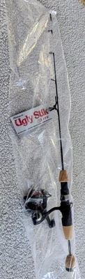 Shakespeare Ugly Stik Elite Ice Fishing Spinning 28" Rod 20 Reel Combo Med/Heavy - Image 1 of 4