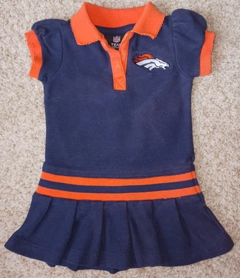Vestido Denver Bronco's Infantil Niña Talla 18 Meses. Foto 1 de 2