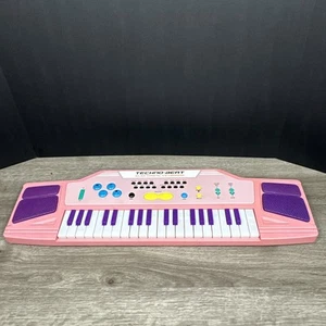 Tastiera elettronica vintage Y2K Techno-Beat concerto gioco Manley 2005 rosa viola - Foto 1 di 17