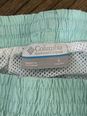 Pantalones cortos Columbia PFG para niños. Azul azulado (el color correcto es la banda de desecho) Talla grande. Foto 1 de 4