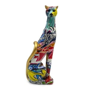 Colorful Leopard Statue Art Figurine Sculpture Collectible Gifts for Color a - Picture 1 of 8