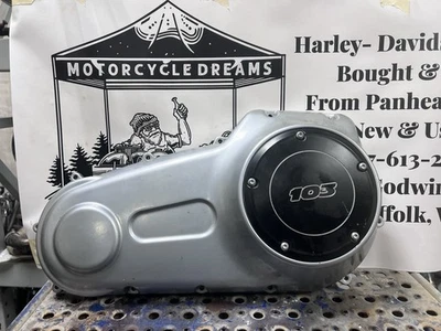 2006-2016 Harley Davidson Dyna Softail Outer Primary Clutch Cover Satin Silver - Image 1 of 4