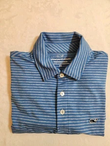 Vineyard Vines Golf Poloshirt Herren XS Extra Small Blau Kurzarm Preppy - Bild 1 von 11