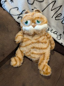 Kitty Cat Stuffed Animal Orange Tabby Striped Fei Mao Plush Toy Ugly Green Eyes - Picture 1 of 5