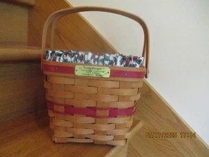 Longaberger Cranberry Korb Set rot Weihnachten 1995 Stechpalme *Versand inklusive!* - Bild 1 von 13