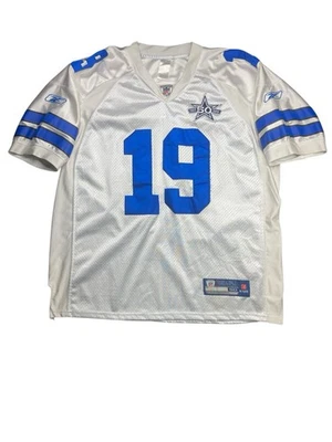 Camiseta deportiva Reebok Dallas Cowboys #19 millas Austin para hombre 50 blanca cosida parche de 50 años Foto 1 de 4