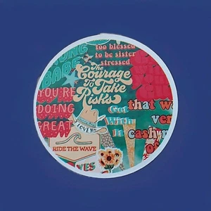 Circle Courageous Round Sticker - Picture 1 of 6