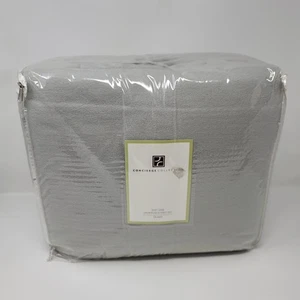 Concierge Collection Sheet Set Queen Grey Easy Care Microfleece Bedding Soft New - Picture 1 of 5