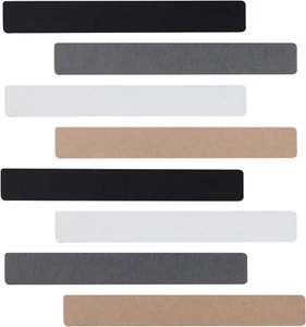 8Pcs Felt Board Tile Bulletin Board Bar Strip for Wall, Self-Adhesive Memo Pin B - Picture 1 of 4