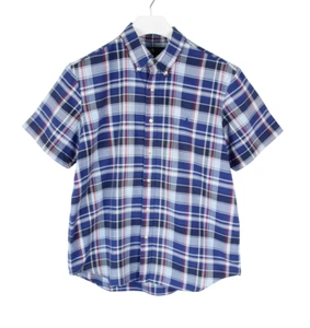 Ralph Lauren Classic Fit Camisa Hombre XL Cuadros Azul Logo con Botón Cuello - Imagen 1 de 8