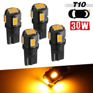 4 Bulbs T10/921/194 W5W Yellow LED light bulbs for Dome/ Map/Trunk Lights - Foto 1 di 5