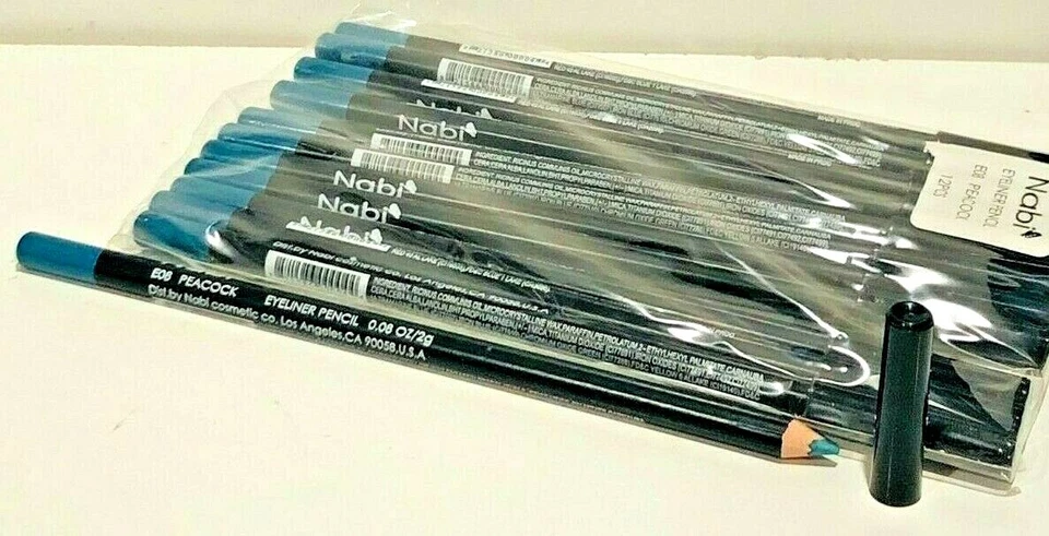 LÁPIZ DELINEADOR DE OJOS NABI E08 PAVO REAL 12 PIEZAS 7,5" DE LARGO Foto 1 de 1