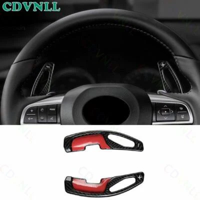 Paletas de cambio de volante de fibra de carbono real para Lexus GS350 450h 2016-2020 Foto 1 de 4