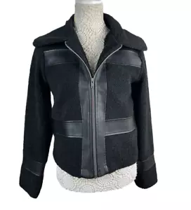 Paraphrase Black Teddy Fleece Jacket Women’s UK Size 10 - Picture 1 of 8