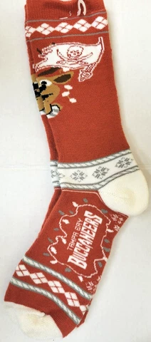 NFL Tampa Bay Buccaneers Ugly Sweater Socks, New (REINDEER) Cover