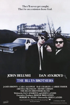 The Blues Brothers - Movie Poster (Regular Style - Aykroyd & Belushi) (24 X 36")
