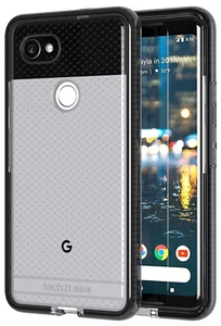 Tech21 Noir Fumée Evo Carreaux Etui Antichoc Coque TPU pour Google Pixel 2 - Photo 1 sur 8