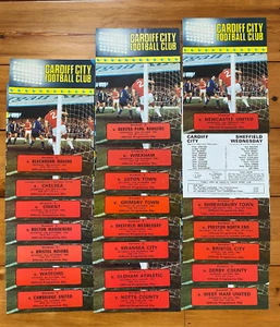 Cardiff City Home Programmi 1980/81 x 22/25 per una stagione completa - Foto 1 di 1