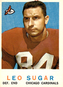 1959 Topps Football Set-Break Leo Sugar #154 Chicago Cardinals