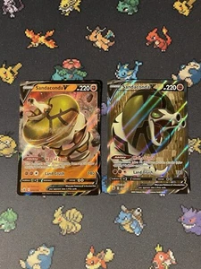 Pokémon Cards Sandaconda V 089 & 175/198 Ultra Rare Chilling Reign - (NM) #2 - Picture 1 of 8