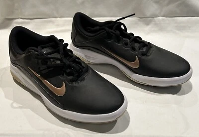 Nike Women’s Vapor Fitsole Golf Shoes Black w/ Rose Gold Size 8 1/2 8.5 - Image 1 of 4