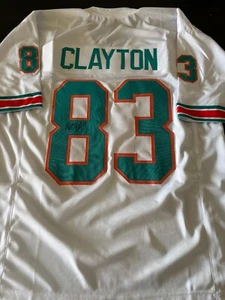 Dolphins Mark Clayton signed Jersey W/COA - Picture 1 of 5