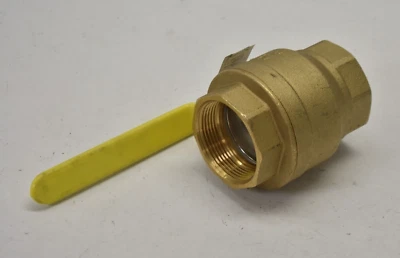 FNW Figure Full Port Brass Ball Valve w Threaded NPT Ends 2-1/2" 410A 600 WOG - Image 1 of 4