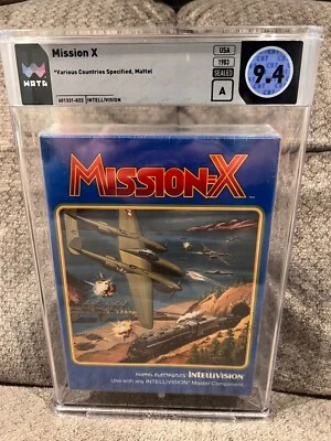 MISSION X Intellivision 1983 WATA GRADED 9.4 MINT SEAL A - FACTORY SEALED - Image 1 of 4