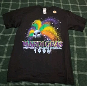 Vintage Universal Studios Shirt Mens MEDIUM (M) Mardi Gras 1996 Retro NEW w/ TAG - Picture 1 of 5