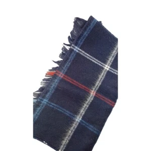 Men Women Unisex Winter Scarf Blue & Red Plaid Acrylic 50"L x 12"W - Picture 1 of 4