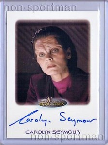 2010 WOMEN OF STAR TREK CAROLYN SEYMOUR AUTOGRAPH