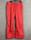Patagonia Snow Pants Womens Large Red H2No Snowbelle Lined Snowboarding Ski