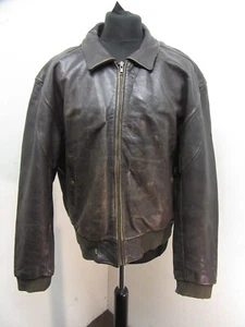 VINTAGE LEVI LEATHER MOTORCYCLE FLIGHT JACKET SIZE XL - Picture 1 of 21