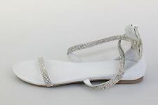 shoes women INUOVO - 3 UK (36 EU) - sandals white leather strass DM910