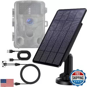 Trail Camera Solar Panel with Battery Build-in 4000mah Rechargeable Lithium + - Picture 1 of 5