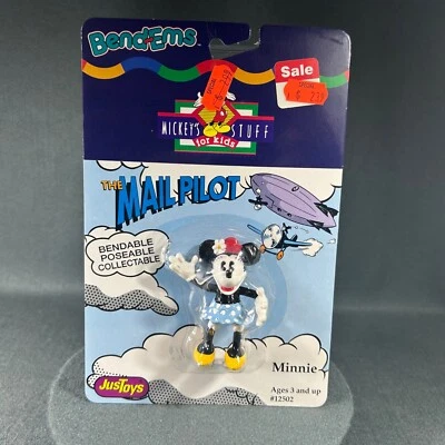 Bend-Ems Disney Mail Pilot Minnie Mouse Flexible Posable Coleccionable Solo Juguetes Foto 1 de 4