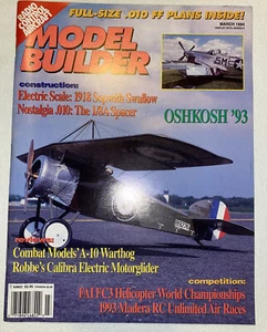 MODEL BUILDER Magazine March 1994 Aircraft Modeling RC Radio Control - Picture 1 of 3