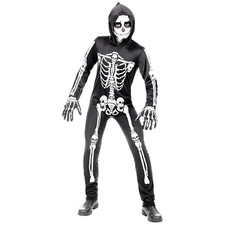 COSTUME SCHELETRO BAMBINO 11/13 ANNI HALLOWEEN