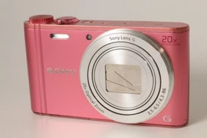 Sony Digital Camera Cyber-shot WX350 Optical 20x Pink Japanese Tested Working - Picture 1 of 3