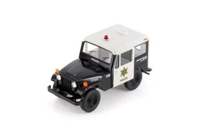 5433) Kinsmart 5''1971 Jeep DJ-5B Diecast Model Car Police1:26 - BLACK W White  - Picture 1 of 5