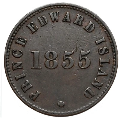 PRINCE EDWARD ISLAND Token 1855 VF 'Self Government & Free Trade' - Image 1 of 2
