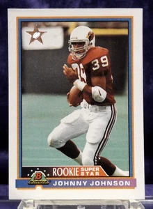 1991 Bowman #8 - Johnny Johnson Rookie Super Star - Near Mint - Picture 1 of 2