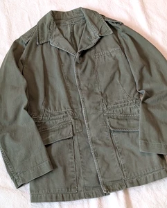 Giacca da campo vintage 1966 esercito britannico cotone verde Mandelberg Co. Taglia SM/MD - Foto 1 di 11