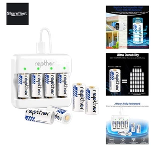 wiederaufladbare Batterien 123A 8 Stück 750mAh 3.7V mit Schnellladegerät 123 ... - Bild 1 von 9