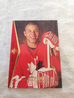 JAROME IGINLA 1995 SP PREMIER PROSPECTS DIE-CUT ROOKIE RC CARD #181 - Image 1 of 2